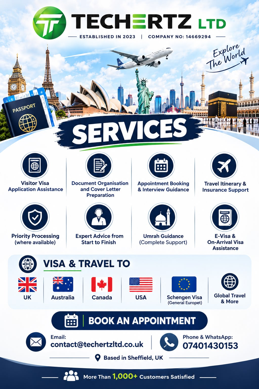 Visa and travel consultancy services